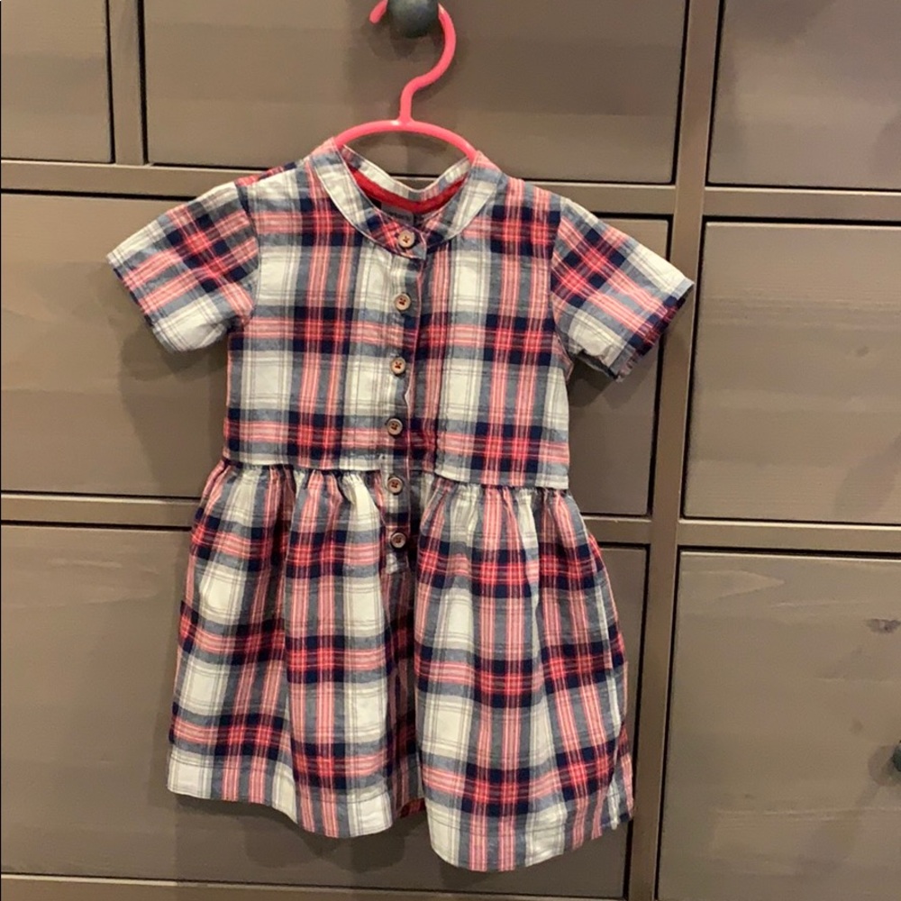 Carter’s 18mo short sleeve plaid flannel dress